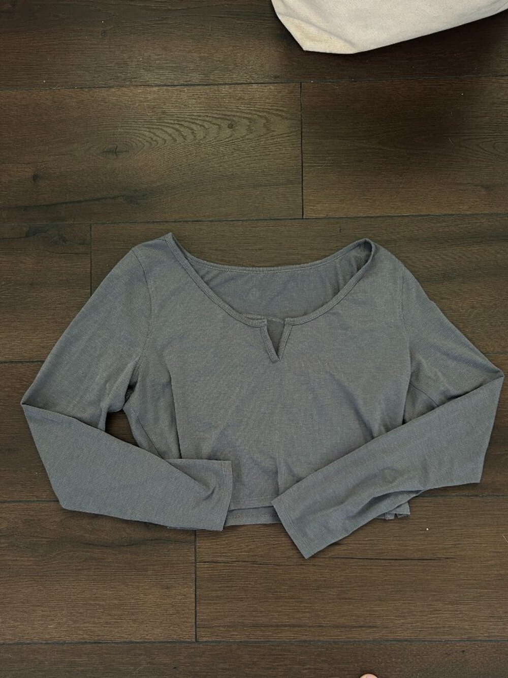 Lululemon cropped long sleeve yoga top